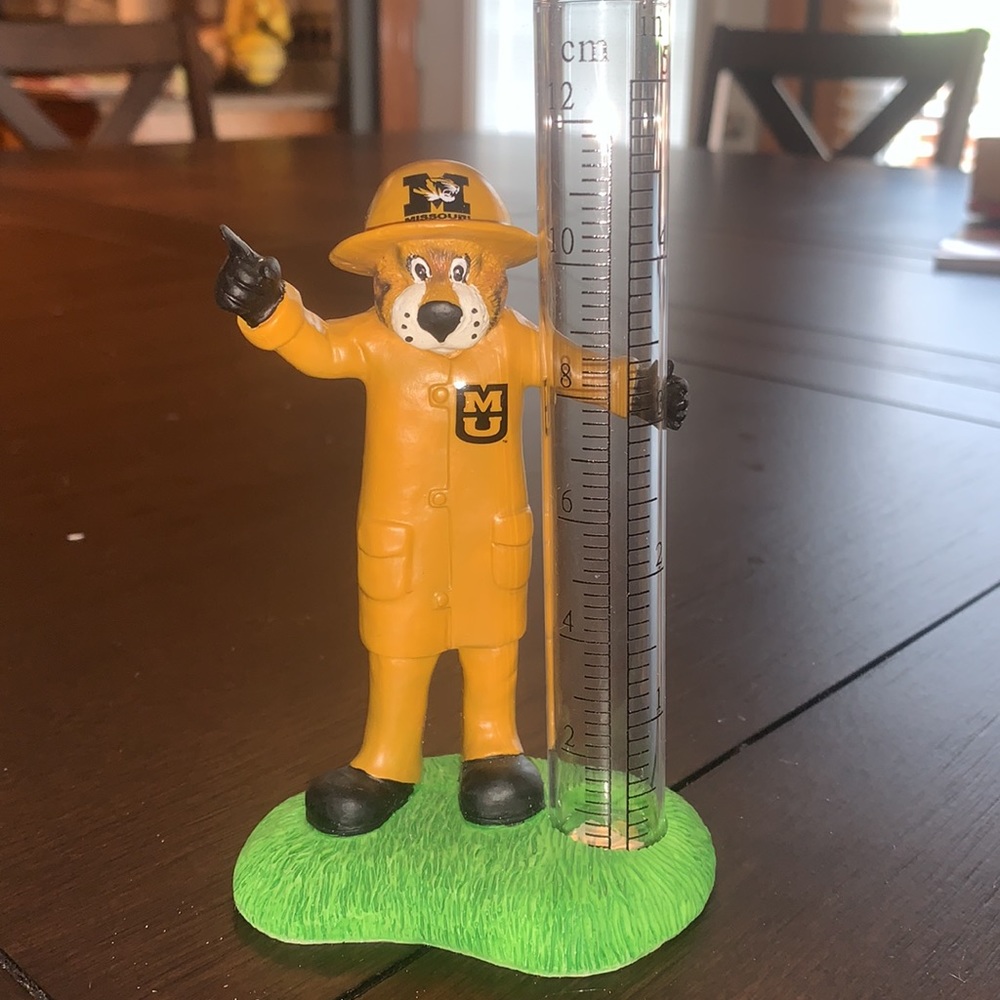 University of Missouri Truman the Tiger MU Rain Gauge NIB